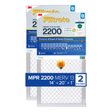 Filtrete Filtro De Aire Inteligente De 14 X 20 X 1, Mpr 2200