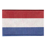 Patch Sublimado Bandeira Países Baixos 5,5x3,5 Bordado