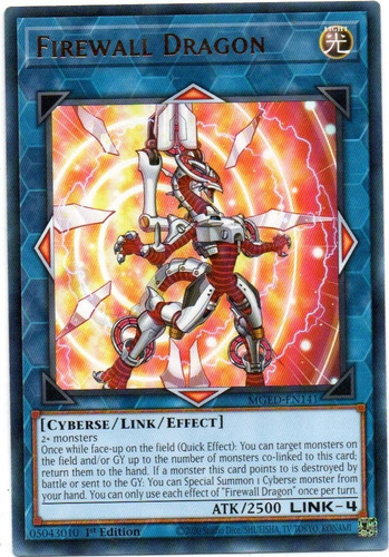 Tarjeta Yugioh! Firewall Dragon Red Alternat Mged-en141 Rare