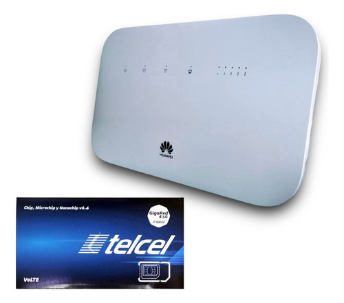 Modem Wifi Internet Hotspot Mifi Ilimitado Telcel Para Casa Color Blanco