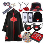 Naruto Akatsuki Uchiha Itachi - Kit De Disfraz De Capa De Co