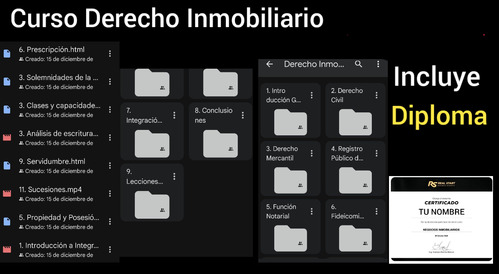 Curso Diplomado En Derecho Inmobiliario Y Bienes Raices 