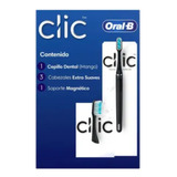 Cepillo Dental Oral B Clic Con 3 Cabezales Soporte Magnético