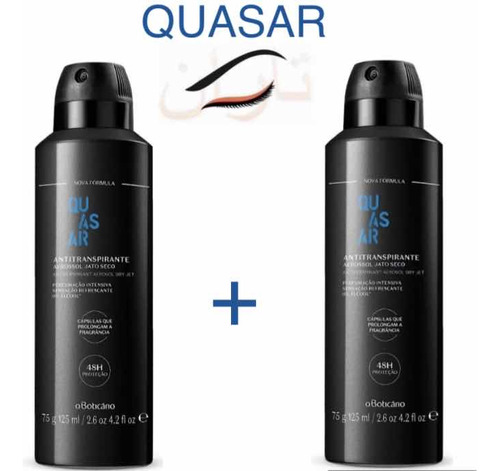 Kit C2un.: Quasar Desodorante Antitransp. Aerossol 75g/125ml