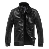 Chaqueta De Cuero Para Hombre Chaqueta Cuero La Motocicleta