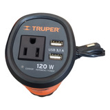 Inversor De Corriente Carro 12v A 110v 120w Truper 