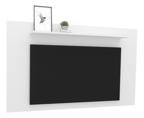 Panel Rack Tv De Pared Flotante Con Estante 