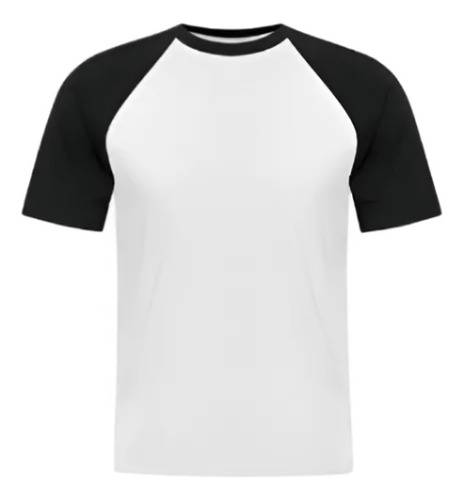 Remeras Ranglan Unisex Manga Negra Varios Talles Del 1 Al 5