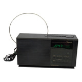 Nakamichi Tm-1 Radio Am-fm Alarma Reloj Negro