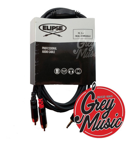 Cable De Audio Elipse Empr3dlx Mini Plug A Rca 3m Pc