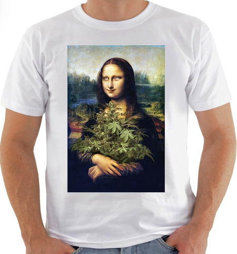 Camiseta Camisa Lc 616 Monalisa Tumblr Blusa Maconha Canabis