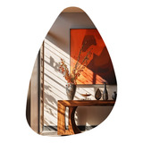 Espelho Orgânico Hall Lavabo Decorativo Moderno Quarto 70x50