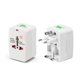 Adaptador Tomada Universal Internacional Usa Europa 3 Tipos