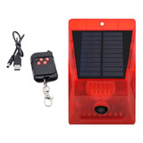 Luz De Alarma Solar Ip65 Sensor De Movimiento Lámparas De