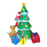 Inflable Arbol Pino De Navidad Exteriores Luz Led 2.1m