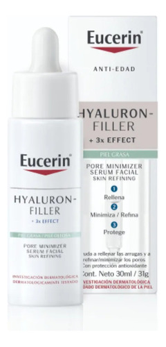 Sérum Facial Pore Minimizer. Eucerin Hyaluron Filler 3xeffec
