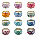 Onebird Juego De 12 Velas Aromticas De Regalo, Velas De Arom