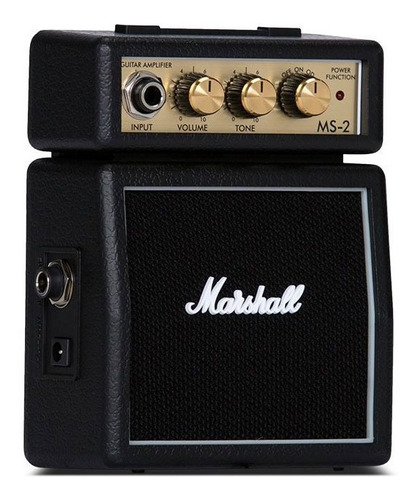 Amplificador Marshall Micro Amp Ms-2 Bk Guitarra De 1w Preto