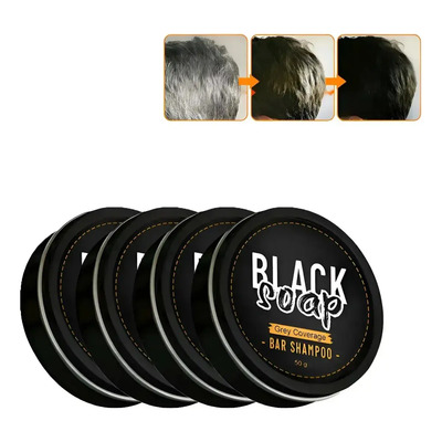 Seguro 4 En 1: Champú, Jabón En Barra Para Oscurecer Cabello