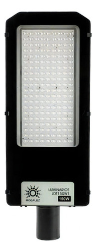 Lampara Suburbana Led Megaluz Para Exteriores 150w Ldt150w1 Color De La Carcasa Negro Color De La Luz Blanca