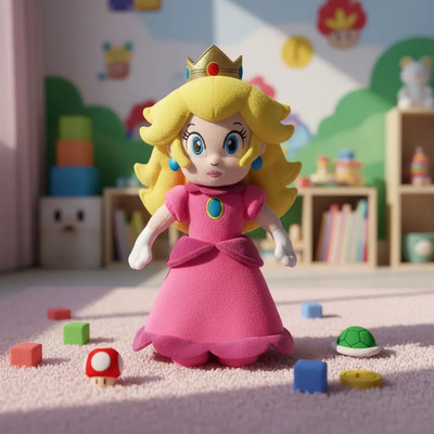 Peluche - Princesa Peach -  Nintendo Super Mario Bross | MercadoLibre