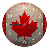 Relógio De Parede Bandeiras Do Canadá Países Promoção