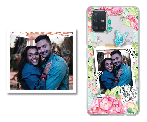 Funda Para Galaxy Flores Personalizada Con Foto Favorita