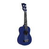 Ukelele Tenor Parquer De Madera Color Azul Con Funda Cuota