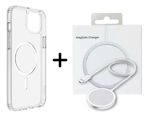 Funda Magsafe + Cargador Magsafe Inalambrico P/ iPhone 