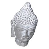 Buda Cabeça Hindu Namastê Tibetano Sidarta Concreto Cinza