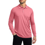 Polo Para Hombre Camisas De Golf De Manga Larga Camisas Lige