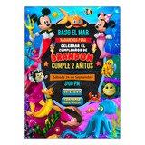 Mickey Y Minnie Sirenas Invitación Interactiva Con Botones