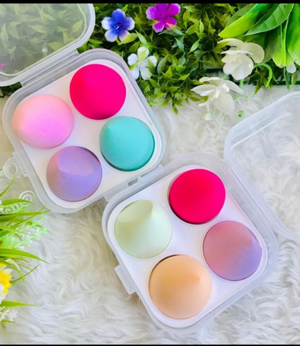 Estuche De 4 Esponjas Para Maquillaje Beauty Blender