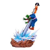 Figura Piccolo Vs Son Goku Diorama Con Luz 21  Cm 