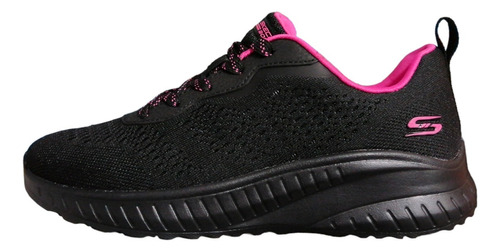 Tenis Skechers Bobs Squad Chaos Color Negro (117227)
