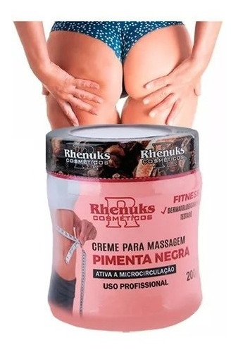 Kit 24gel Massagem/ Celulite/ Estrias Pimenta Negra Rhenuks 