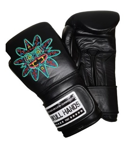 Guantes Box Skull Hands Piel Artesanales Mexicanos Muay Thai