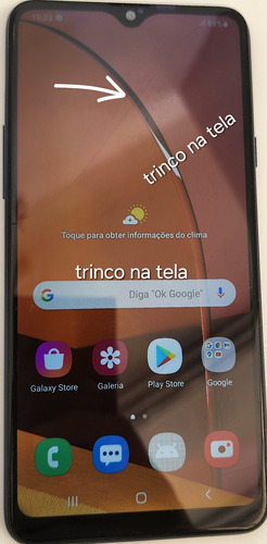 Samsung Galaxy A20 S 32 Gb Azul Semi Novo Tela Com Trinco