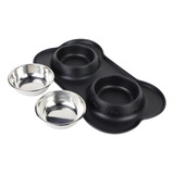 Stainless Steel Pet Dog Cat Bowl Non-skid Non-spill Sili Aaj