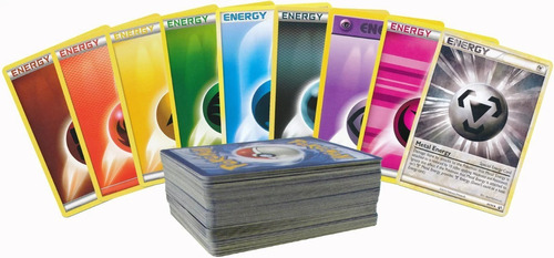 50 Cartas Energía Pokemon Originales