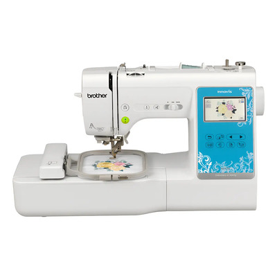 Máquina De Coser Y Bordar Digitalizada Brother Nv970l 10x10 Blanco