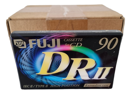 Fita Cassete K7 Fuji Dr Ii 90 Cromo (x10)