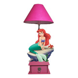 Lámpara De Buro Personaje Princesas Ariel Sirenita 10 Piezas