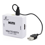 Convertidor Adaptador Vga A Hdmi 1080p Tv Hd Video Señal