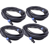 Combo 4 Cable Bafle Speakon Speakon 6 Mts. 2 X 1mm Envio