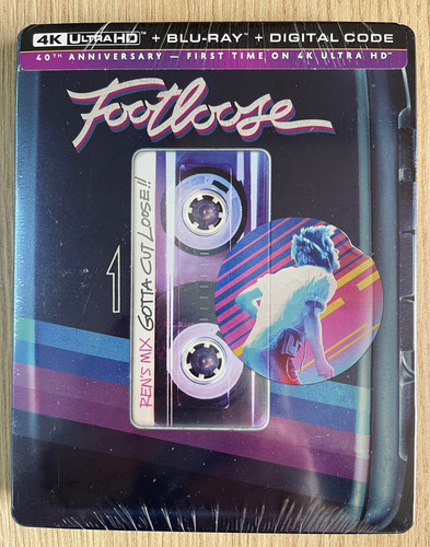 4k + Bluray Steelbook Footloose Ritmo Louco - Lacrado