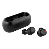 Auriculares In-ear Inalámbricos Qcy T1c Negro Con Luz Led