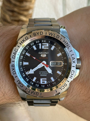 Relógio Seiko 5 Automático Gmt Usado