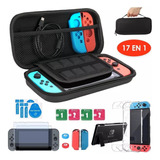 Estuche Protector Para Nintendo Switch Normal Pack 17 En 1