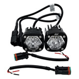 Par Faros Led Tipo Squadron S1 Flood Blanco Réplica Atv 4x4 